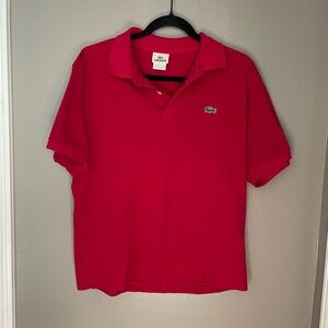 Lacoste Bold Red Polo Shirt